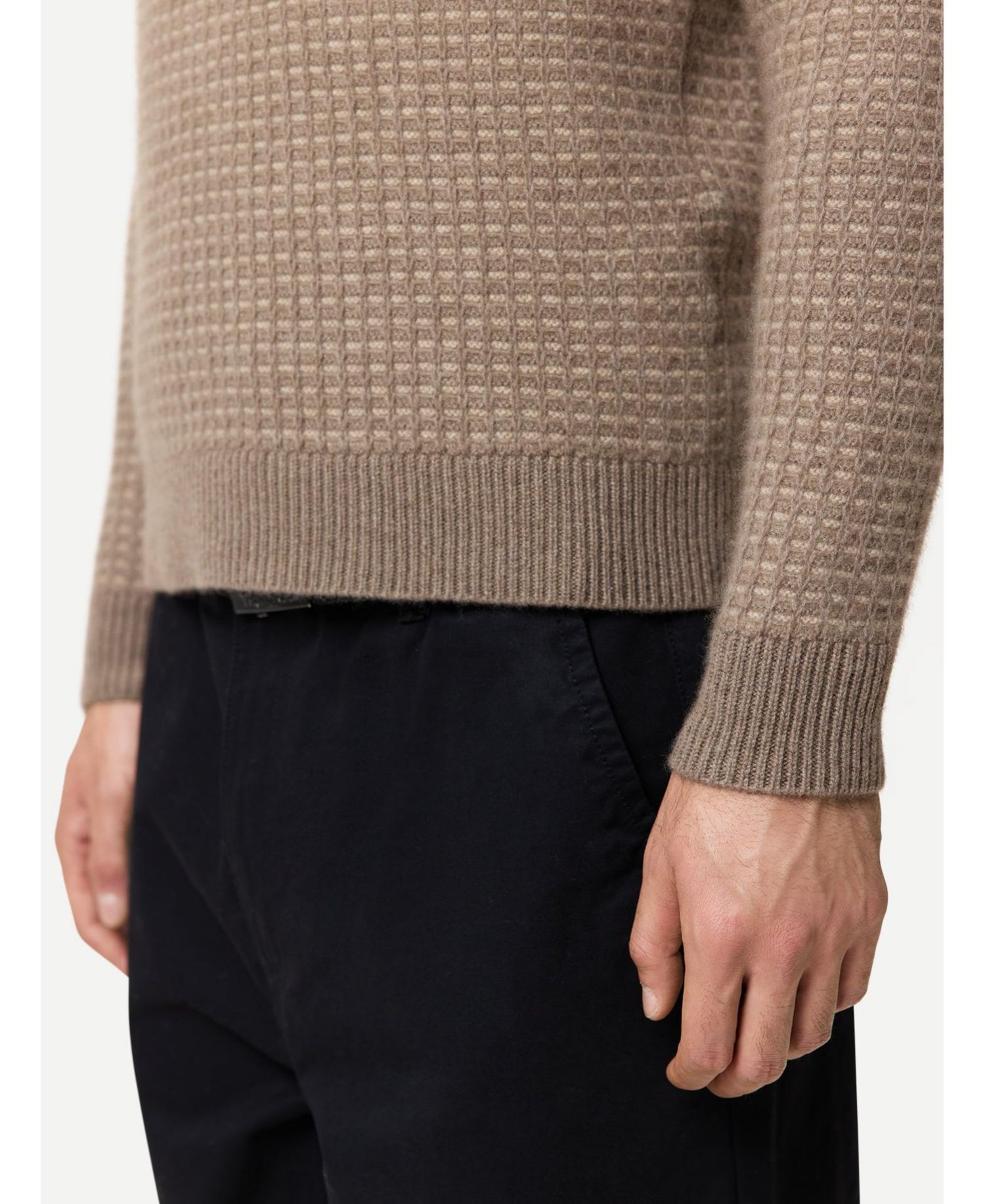 Men's Silk Turtle-Neck Sweater