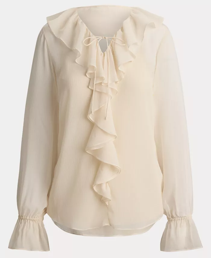 Women's Ruffle-Trim V-Neck Blouse - thumbnail 6