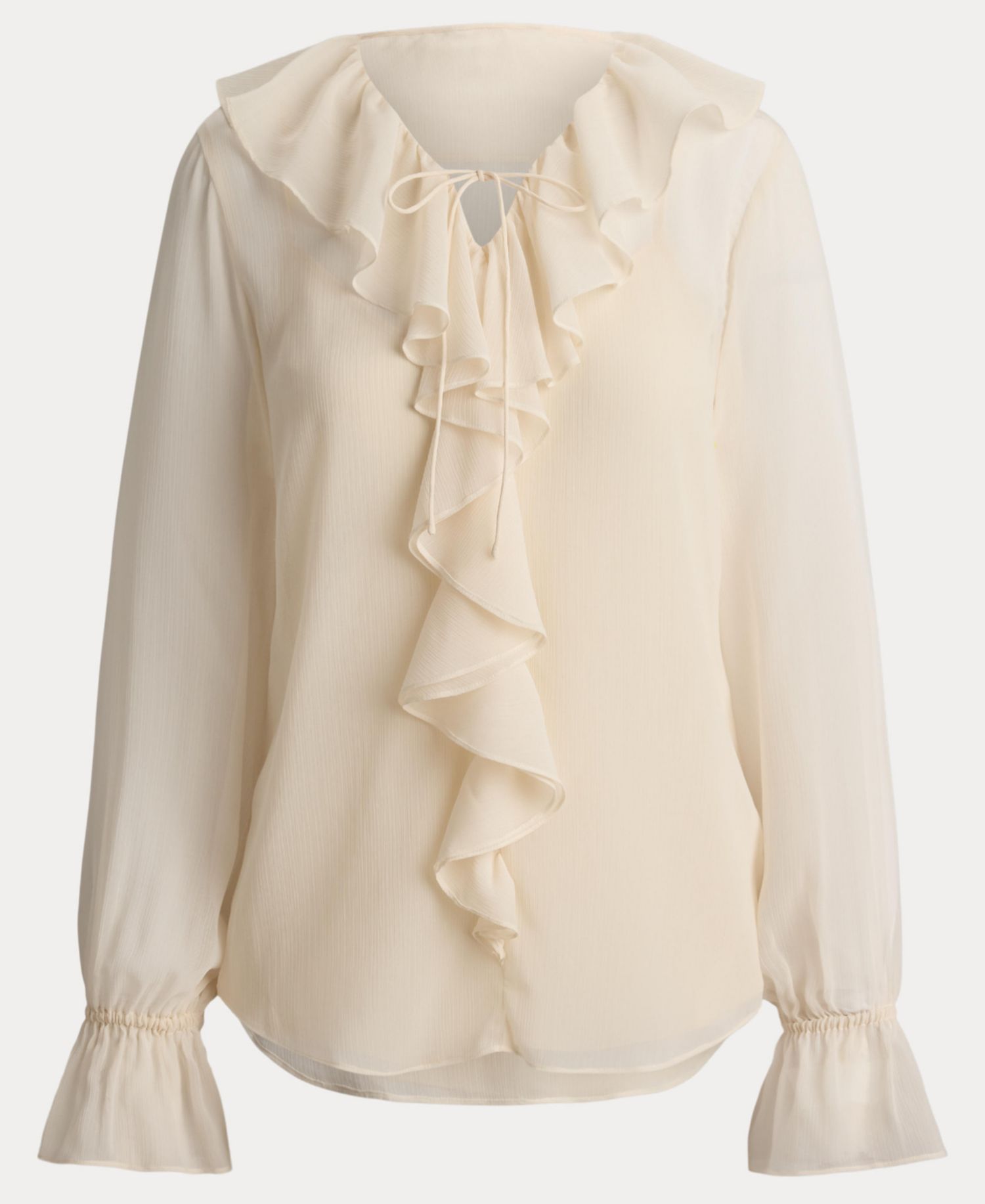 Women's Ruffle-Trim V-Neck Blouse