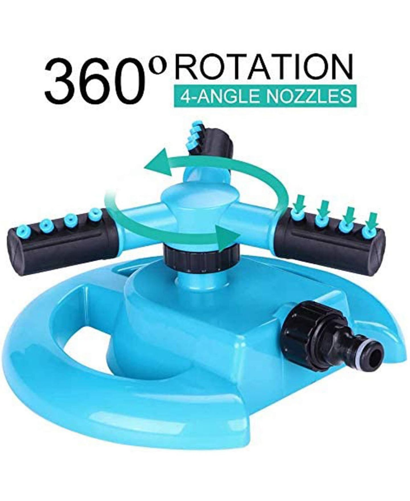 Детская игрушка GNUADZ 360-Degree Rotating Dual Sprinkler Heads Water Toy, Ages 3+, цвет: Разноцветный — фото 3