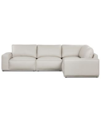 Paitlyn 4-Piece Leather Sectional