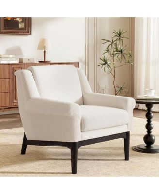 Mid-Century Modern Accent Chair with Flared Arms
