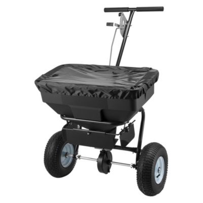 Walk-Behind Spreader 12ft Spreading Width Push Broadcast Spreader with 13" All-Terrain Tires