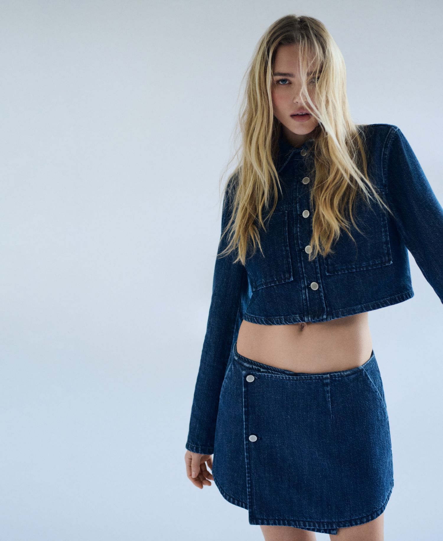 Women's Denim Mini Skort