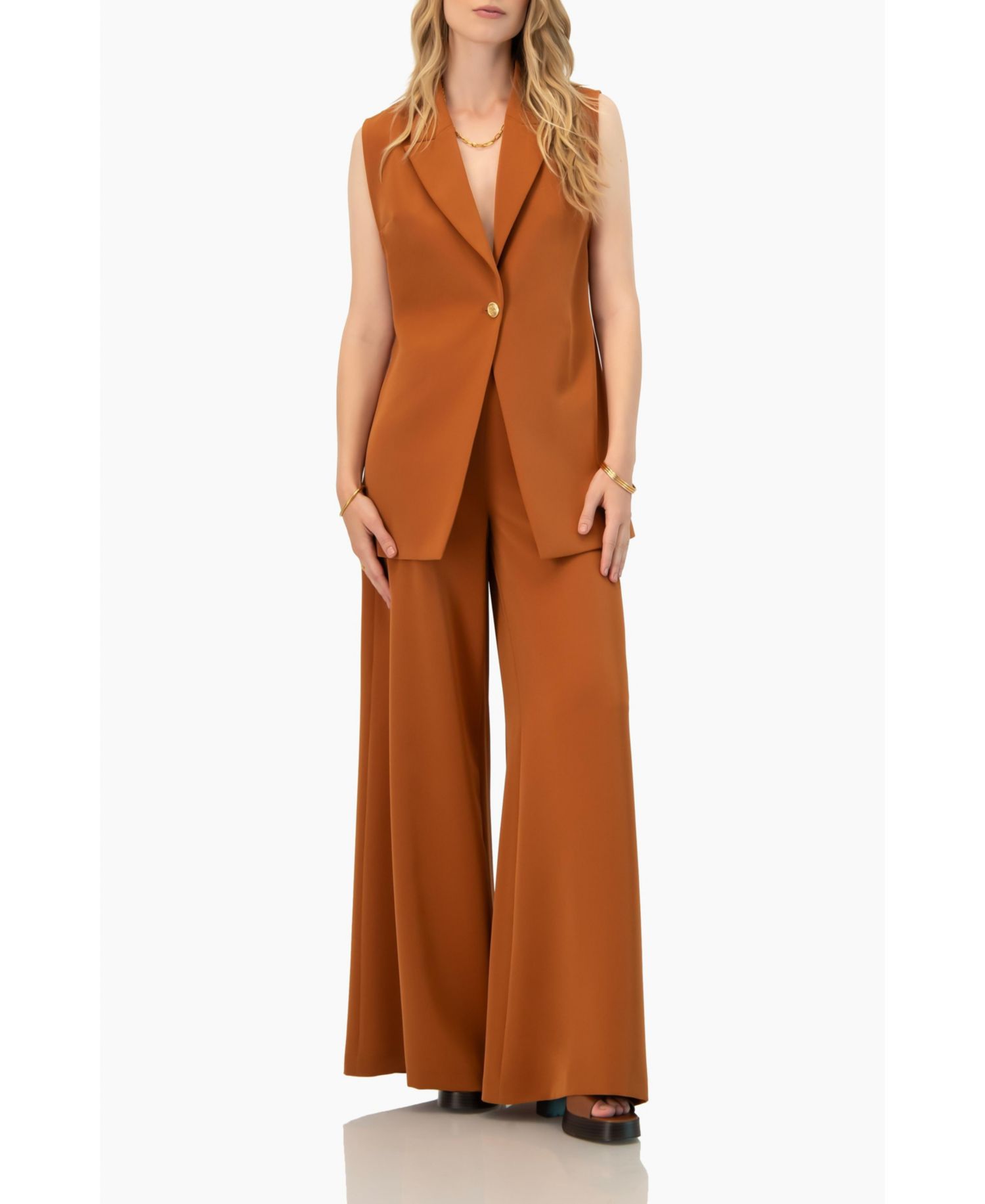 Women's Solid Ultra Wide-Leg Pants