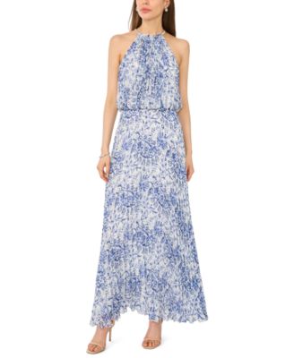 Women's Halter Neck Bloused Maxi Dress