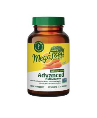 MegaFood Women's 55 Plus Advanced Multivitamin ,60 Tablets