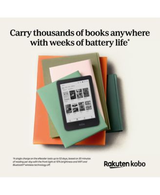 Kobo Clara BW | eReader | 6 inch Glare-Free Touchscreen with