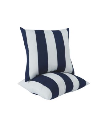 2-Piece Outdoor Pillow Set with Inserts, 18 x 18