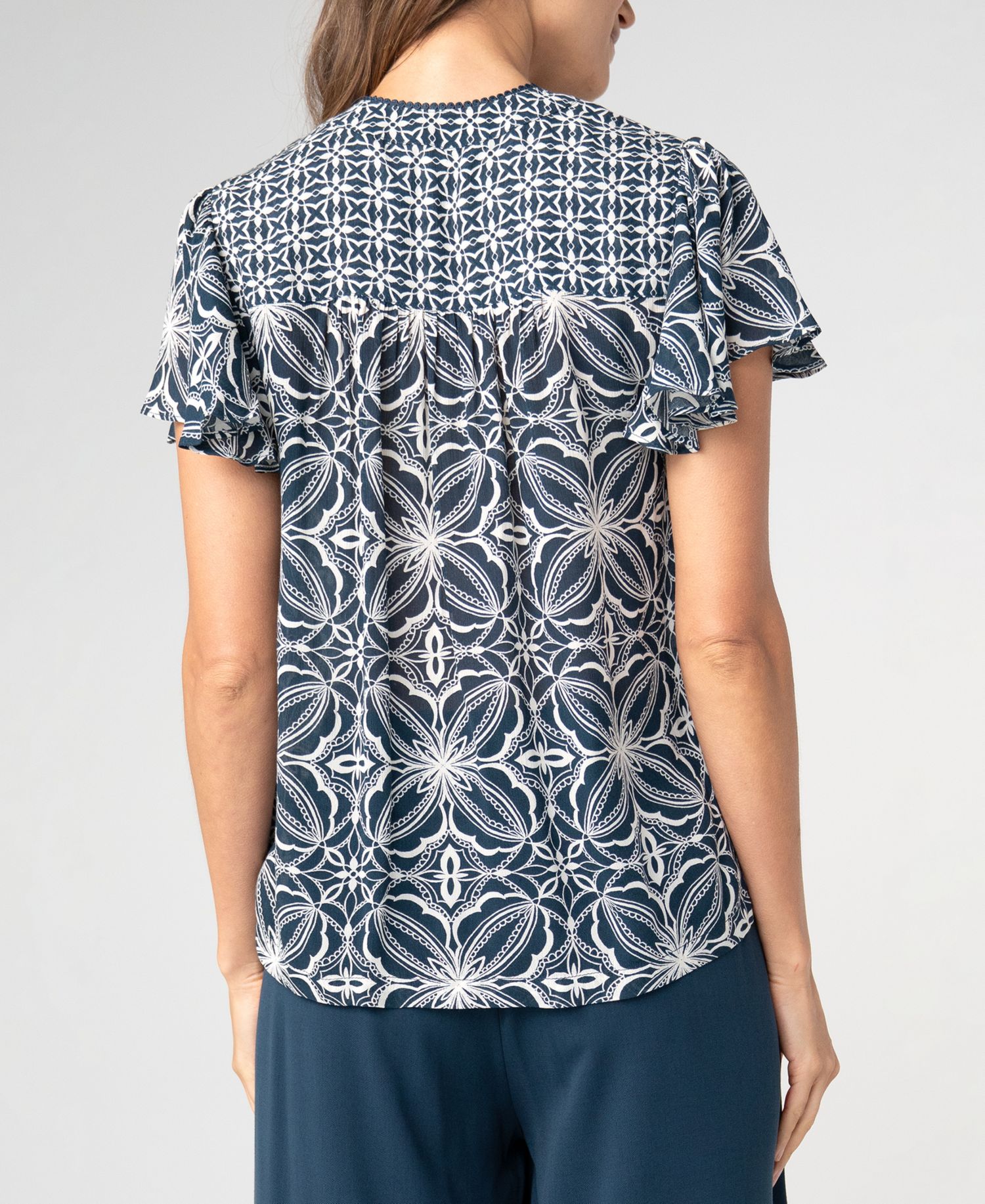 Petite Crewneck Blouse