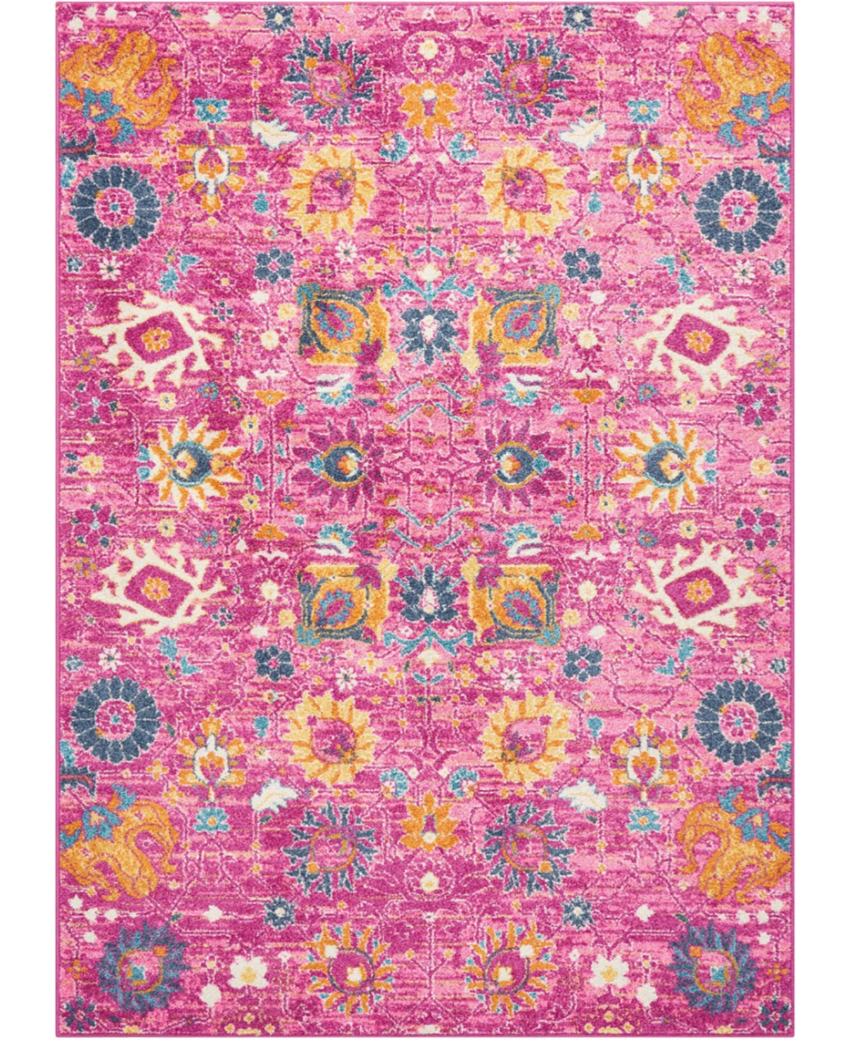 Long Street Looms Zeal ZEA01 3'9" x 5'9" Area Rug - Fuchsia