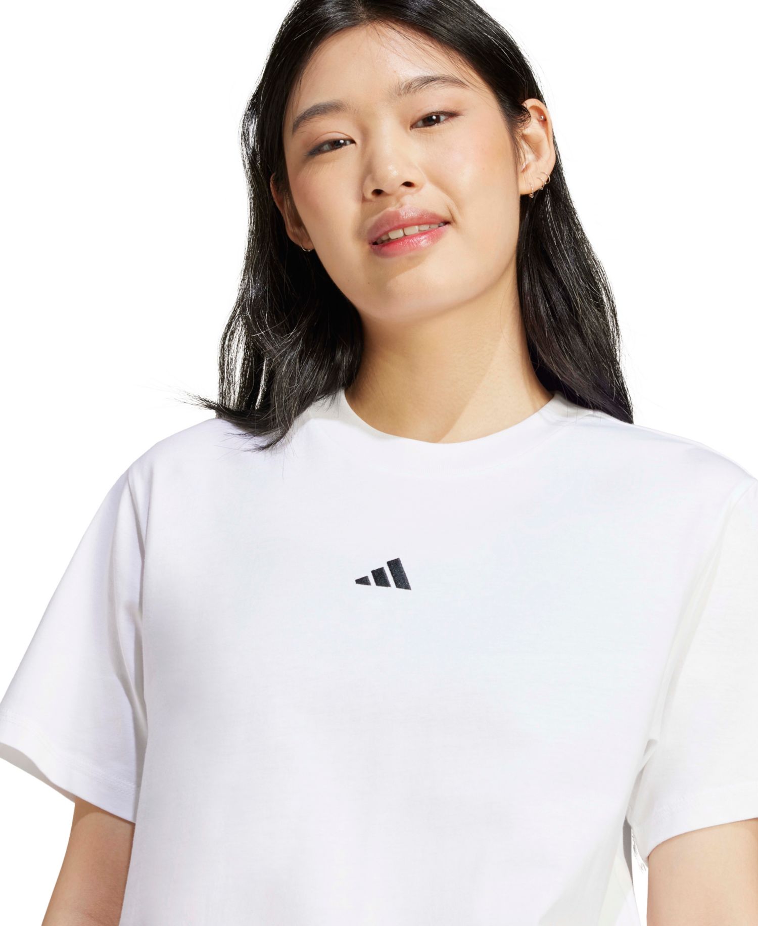 Plus Size Short-Sleeve Cotton Crewneck Logo T-Shirt