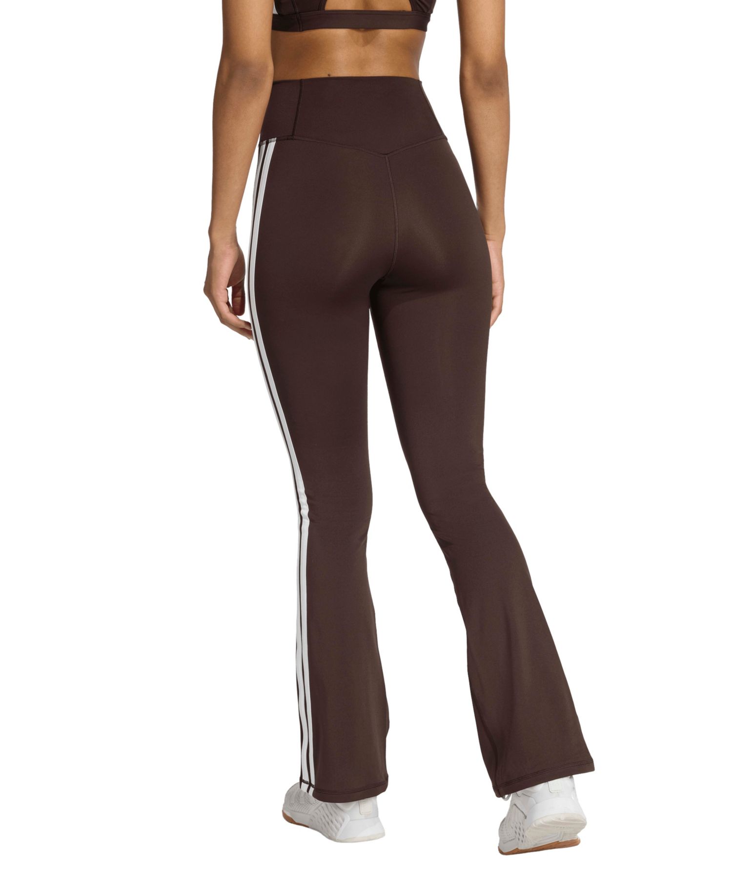 Women's Optime Essentials 3-Stripes Flared Leggings