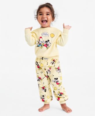 Toddler Boys' and Girls' 2T-4T Long Sleeve Top and Pajama Joggers, 2-Piece Set