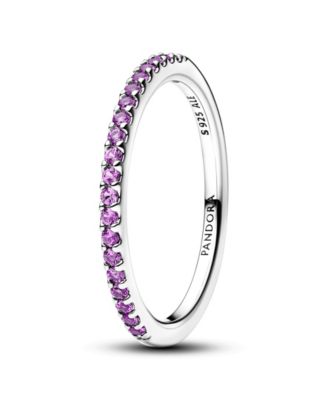 Sparkling Half-Eternity Band Ring