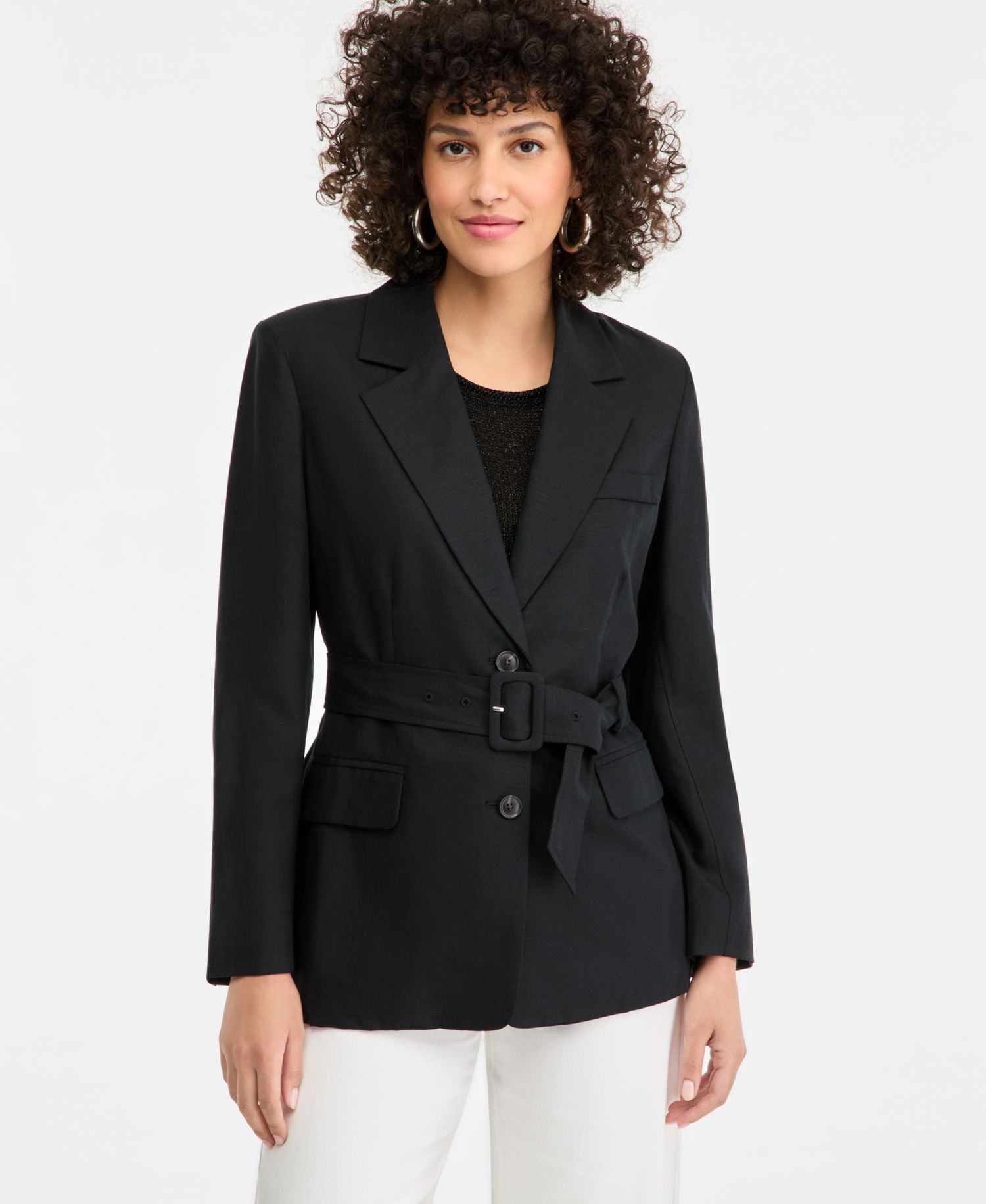 Women's Belted Blazer