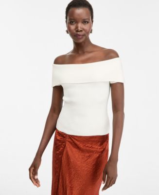 I.N.C. International Concepts Women's Off-The-Shoulder Sweater