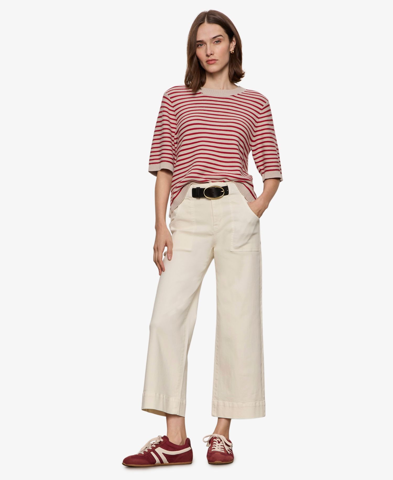 Petite Insider Cropped Straight-Leg Pants