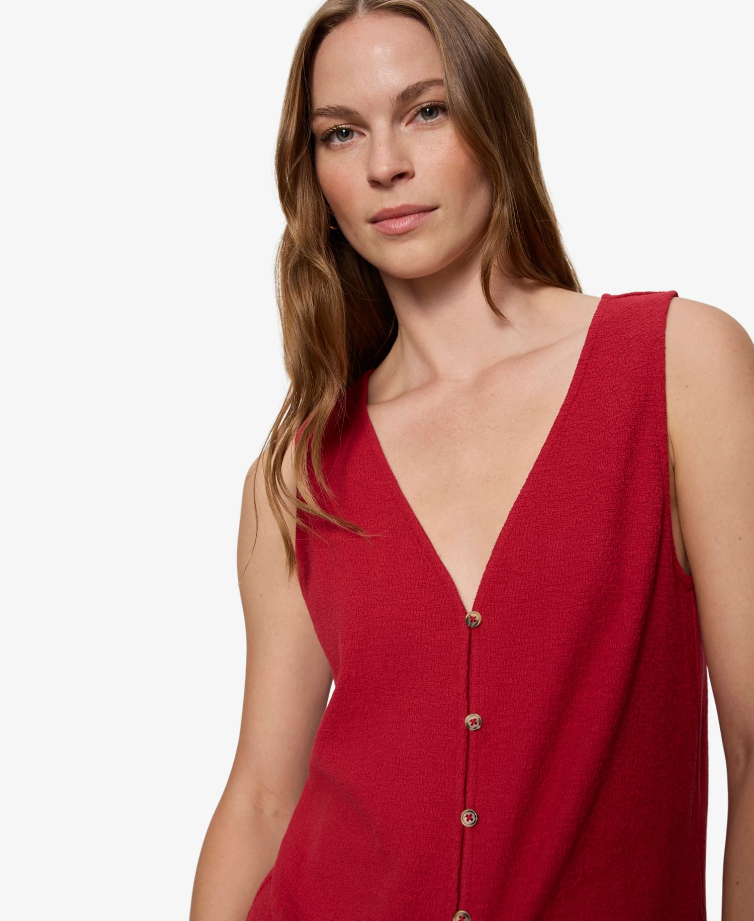 Petite Cotton Easy Textured Tank Top