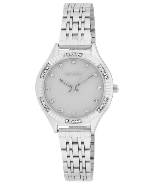 Женские часы BCBG Quartz Round Silver Stainless Steel 33mm
