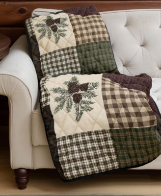 Pine Panels Reversible Throw, 50" x 60"