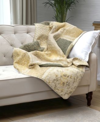 Meadow Cotton Reversible Throw, 50" x 60"