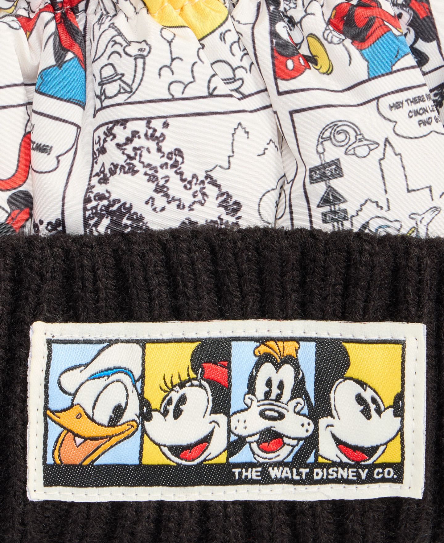 Комплекты Disney | Macy's Mickey & Friends Thanksgiving Day Parade Comic Strip Pom-Pom Beanie and Mittens, 2-Piece Set — фото 4