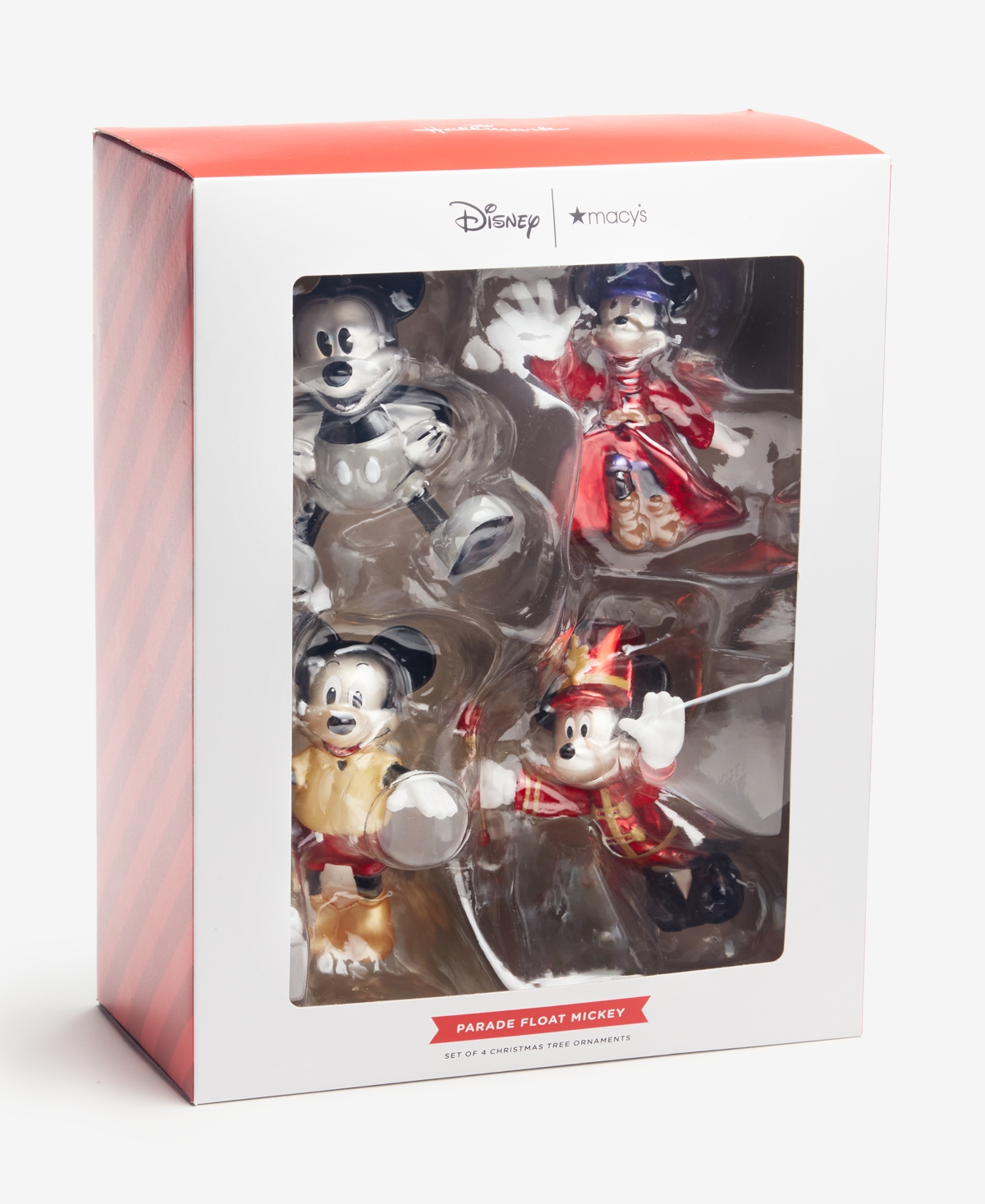 Hallmark Macy's 100th Thanksgiving Day Parade Mickey Mouse Balloon Ornament, Set of 4