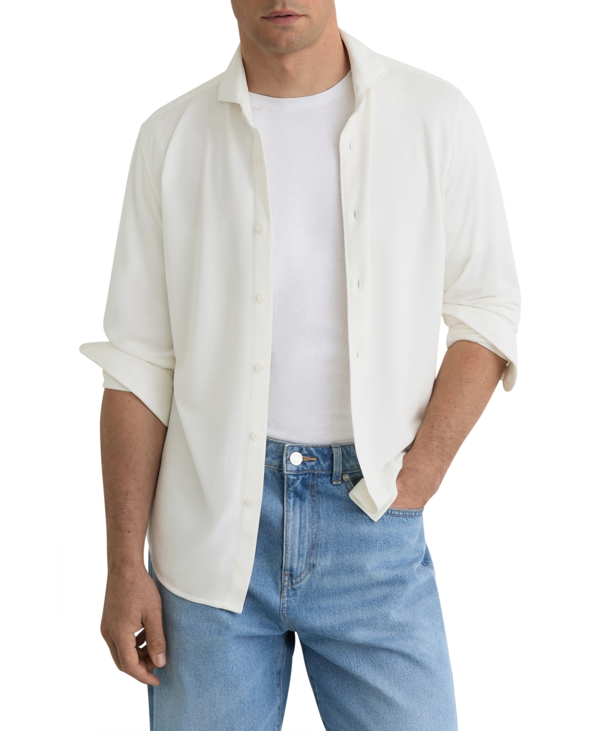 Reiss Men's Davaro Stretch Cutaway Shirt