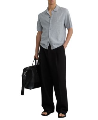 Men's Phoenix Button Through Textured Shirt