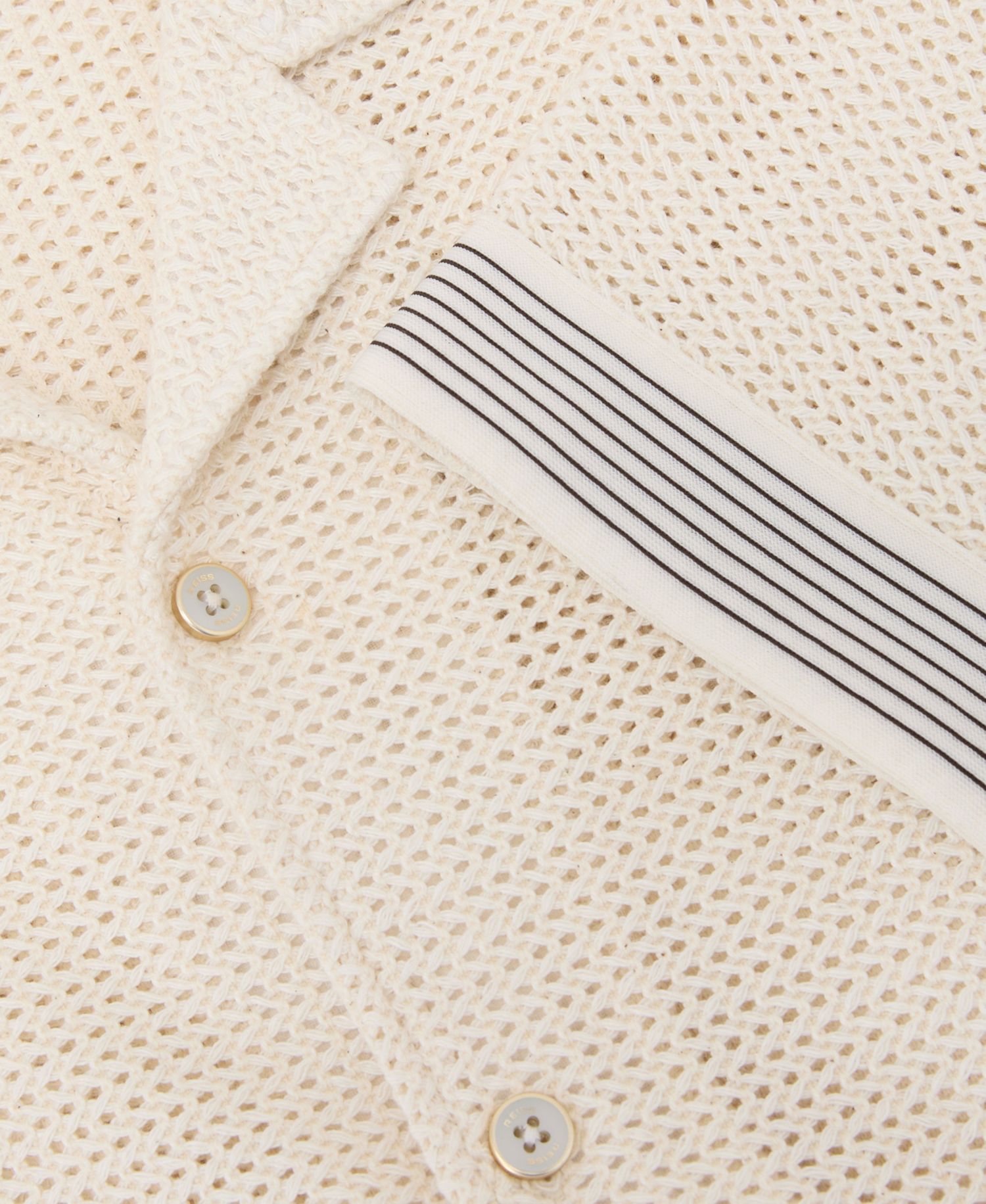 Men's Aliso Crochet Tape Cuban Shirt