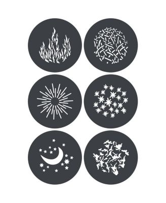 GP-GS1 Gobo Set for MG1200Bi Spotlight Mount (6-Pack)