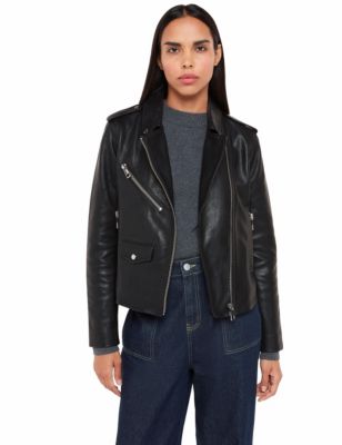 Women's Agnes Pocket Leather Jacket