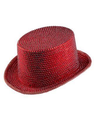 Top Hats for Men and Women - Rhinestone Top Hat for Adults - Elegant Costume Magician Hat