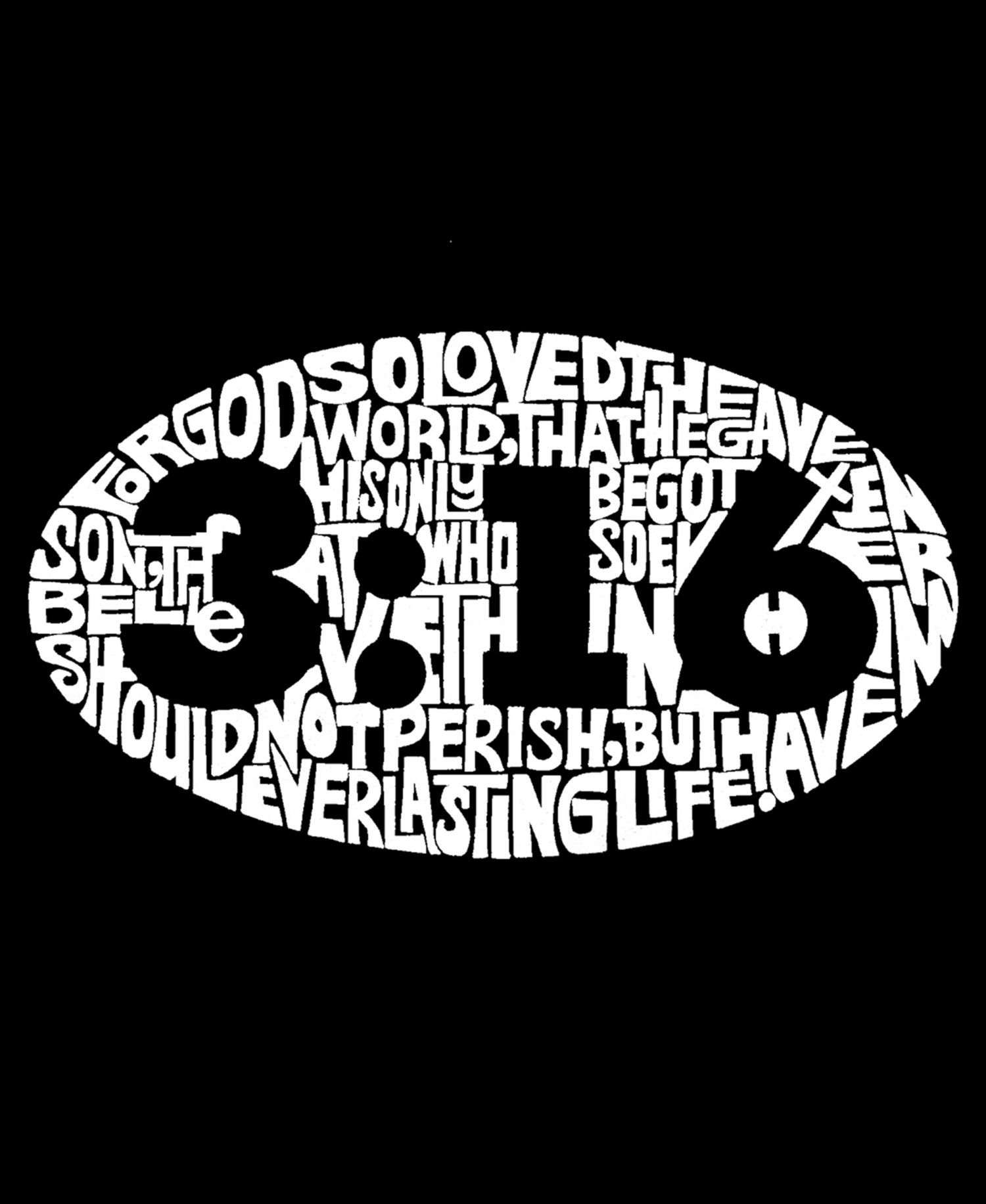 Men's 3:16 Oval Word Art Graphic Tank Top