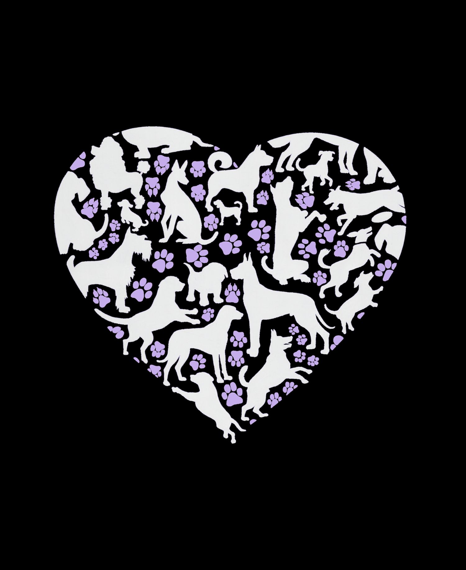 Men's Penguin Heart Word Art Graphic Tank Top
