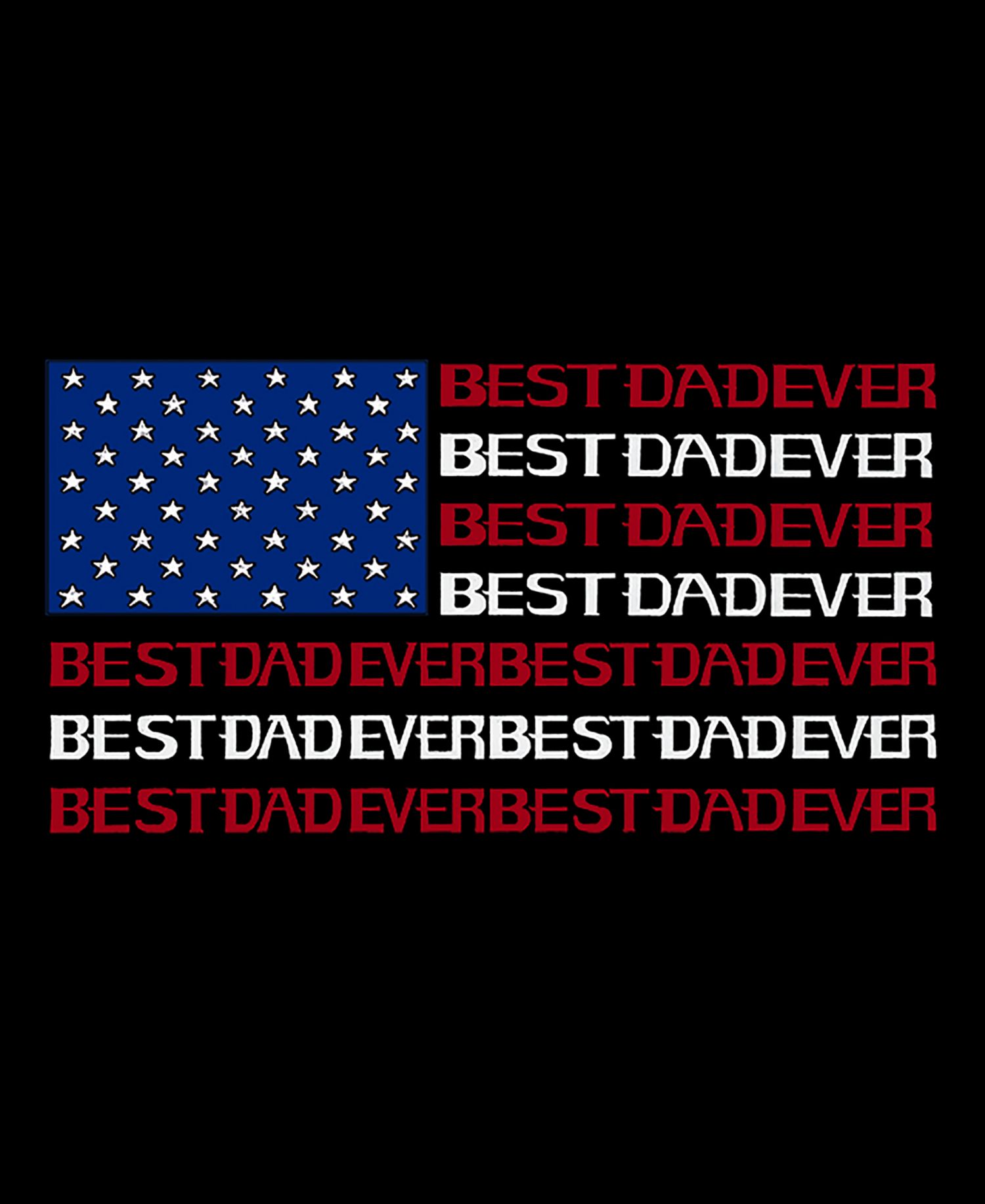 Men's Best Dad Ever American Flag Graphic Tank Top