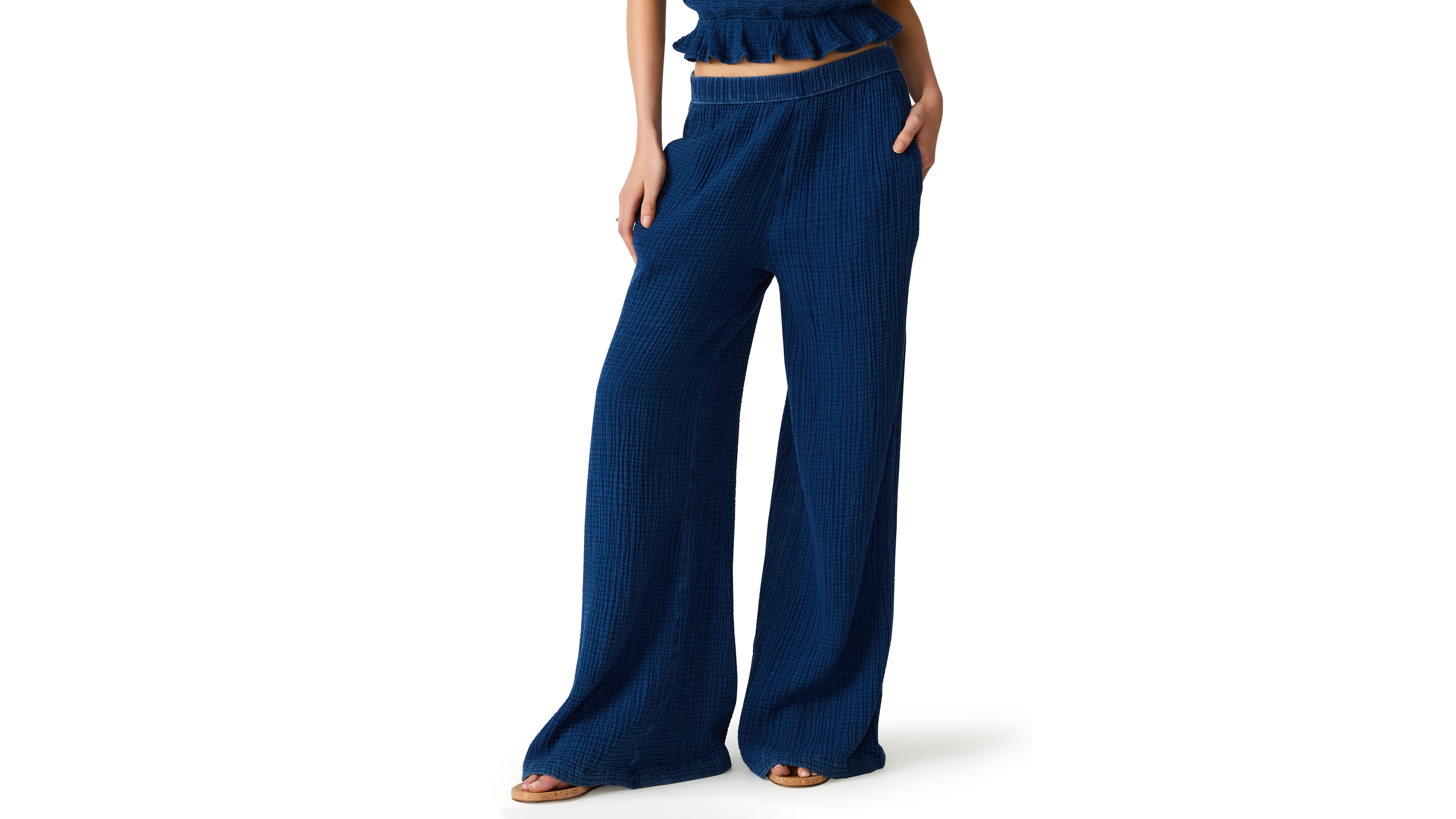 Steve Madden Women's Harbor Low-Rise Wide-Leg Pants
