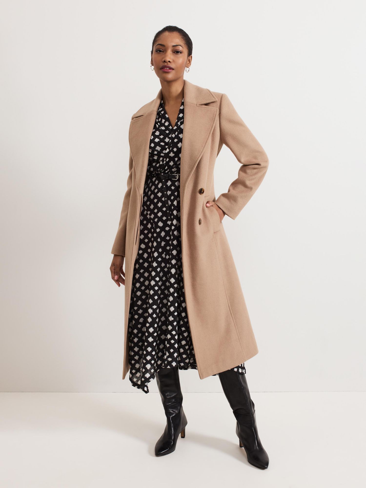 Women's Caitlin Asymmetric Wrap Midi Dress