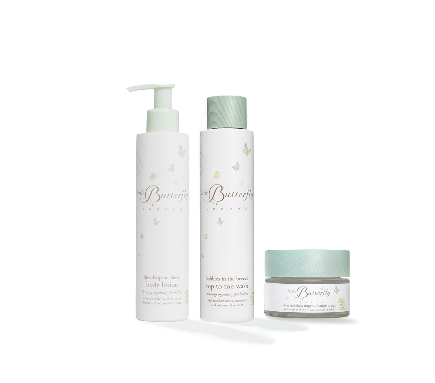 Baby Butterfly London Cleanse and Nurture 3 Product Bundle