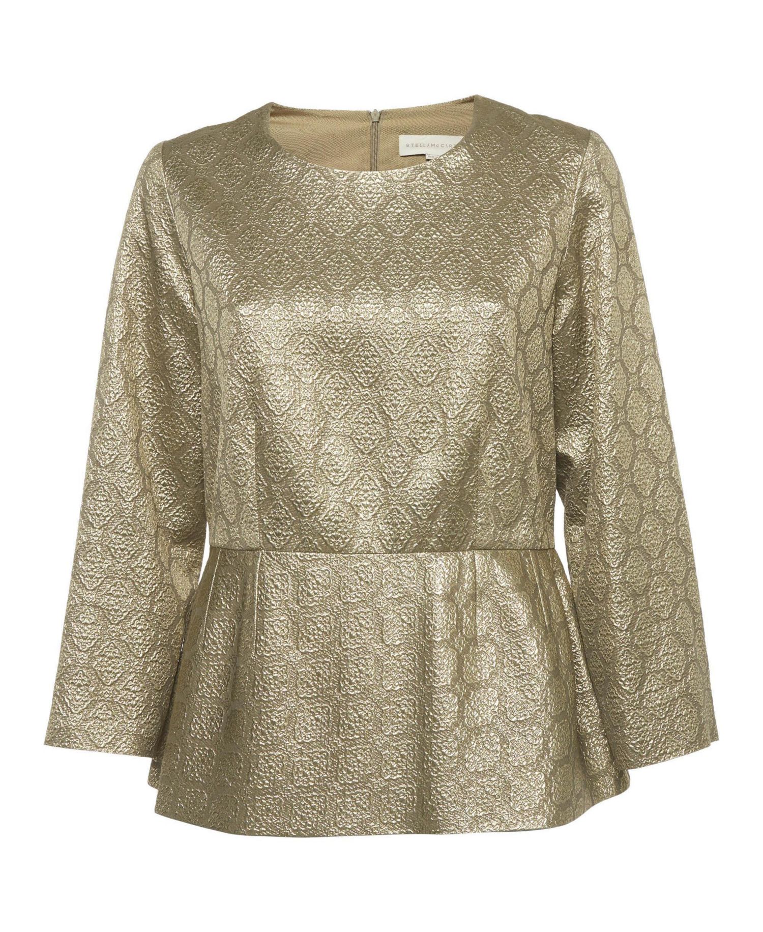 Women's Brocade Peplum Top