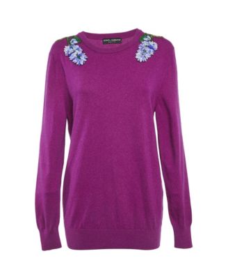 Women's Floral Applique Sweater