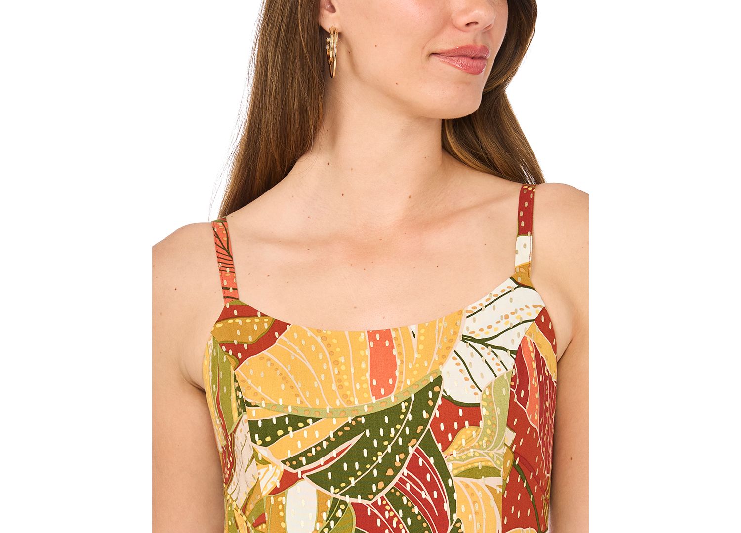 Women’s Floral Challis Smocked Maxi Dress