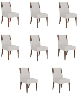 Amelie 8-Piece Wood Upholstered Dining Chair Set