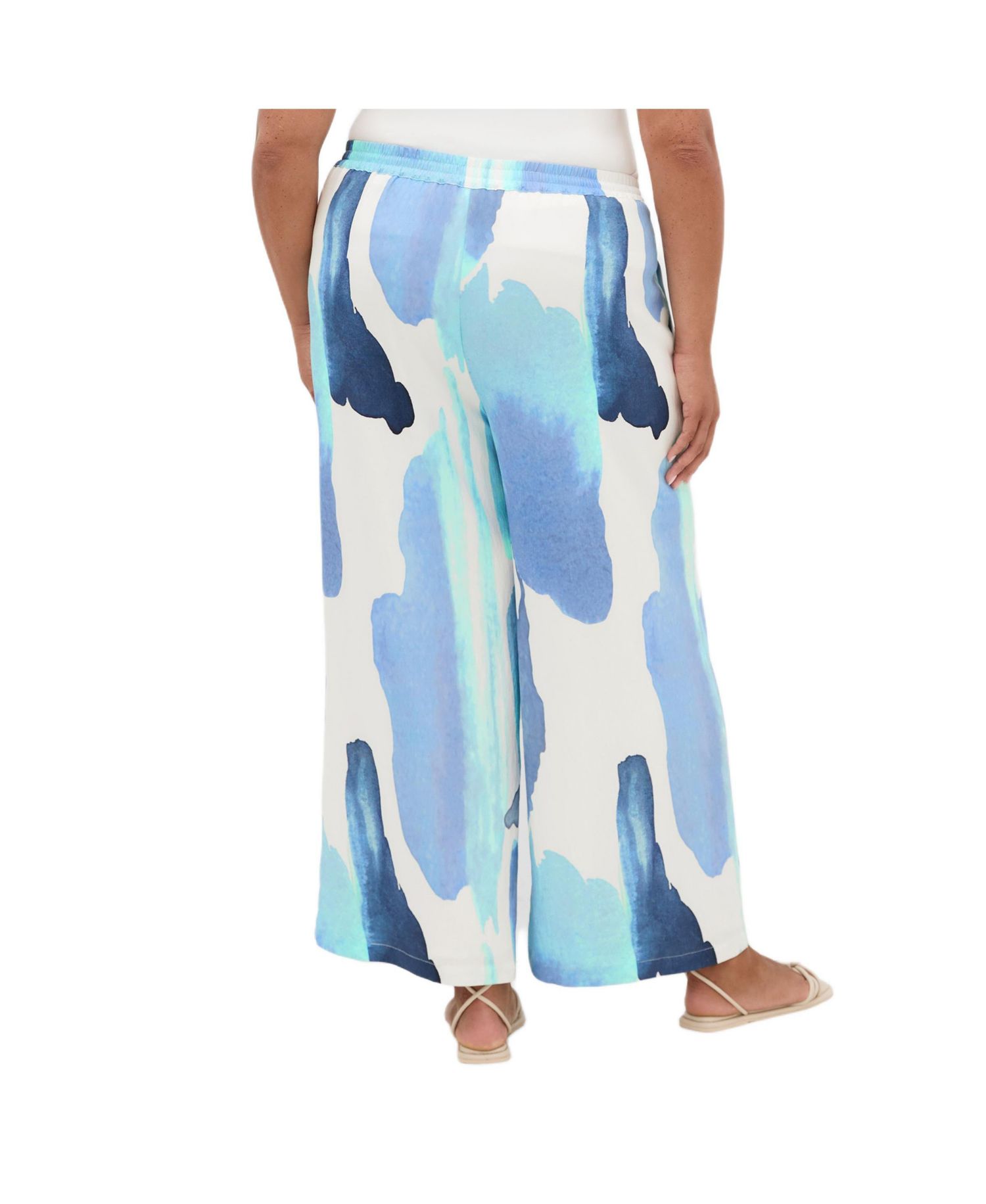Plus Size Surface Level Print Pant