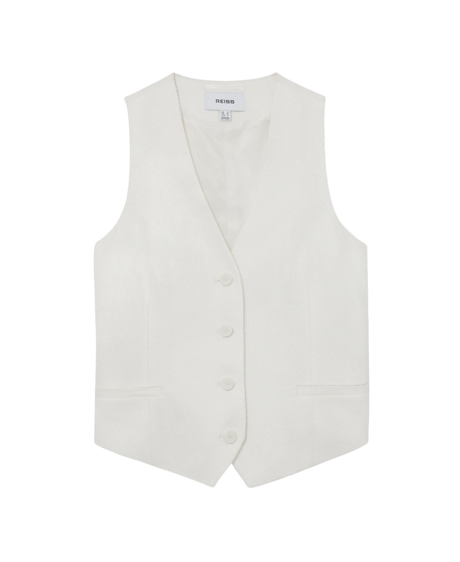 Women's Linen-Blend Tailored Waistcoat