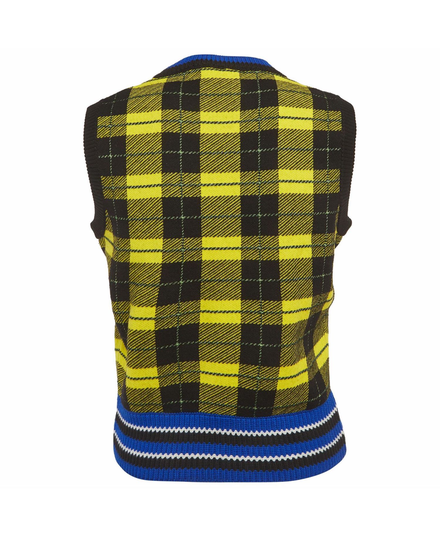 Women's Plaid Knit Vest Sweater