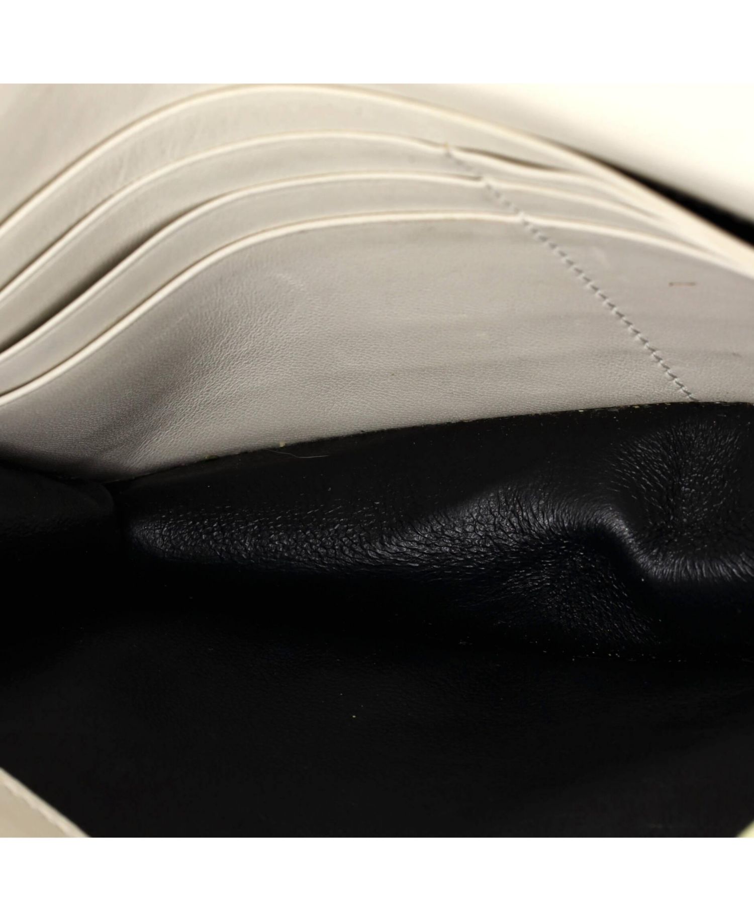 Uptown Chain Wallet Embossed Leather