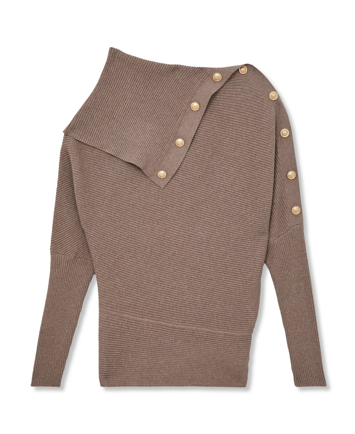 Reiss Women's Lexi Button Shawl Jumper Top