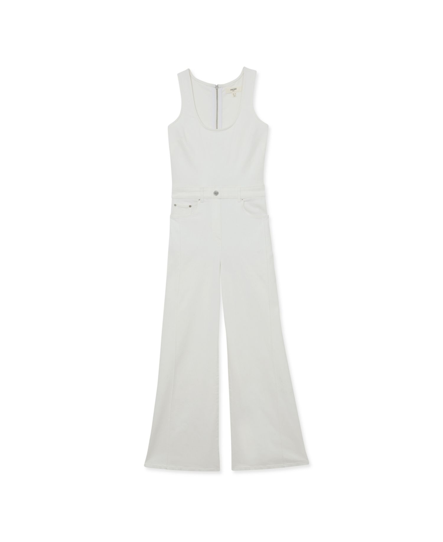 Womens' Rose Denim Racer Jumpsuit